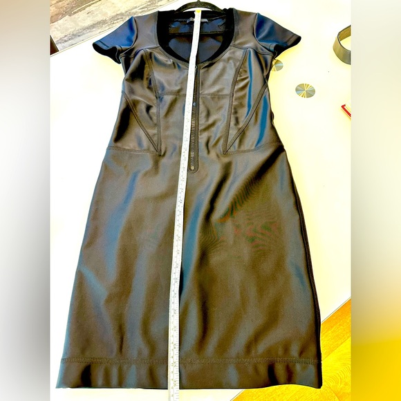 Authentic Gucci Black Neoprene Zipper Front Dress - Picture 16 of 17